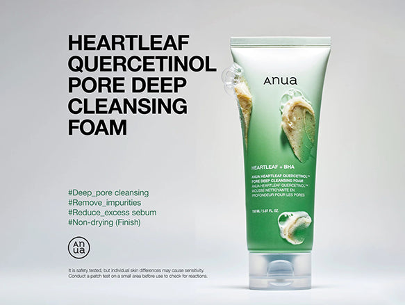Anua Hertleaf Quercetinol Pore Deep Cleansing Foam 150ml - KOREA - in Sri lanka