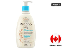 Aveeno Baby Daily Moisture Wash and Shampoo 354ml in Sri Lanka