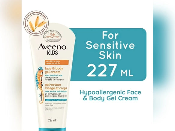 Aveeno Kids Face & Body Gel Cream 227ml - CANADA in Sri Lanka