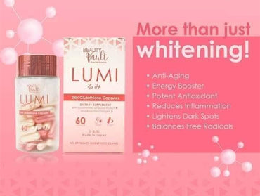 Beauty Vault Lumi 24H Glutathione 60 Capsules - KOREA n Sri Lanka