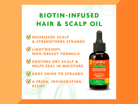 Cantu Biotin-Infused Hair and Scalp Oil 59ml