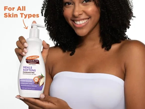 Palmers Cocoa Butter Formula Heals Softens Fragrance Free Body Lotion with Vitamin E 400ml