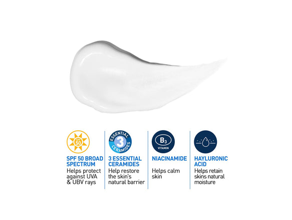 Cerave AM SPF50 Facial Moisturising Lotion 52ml