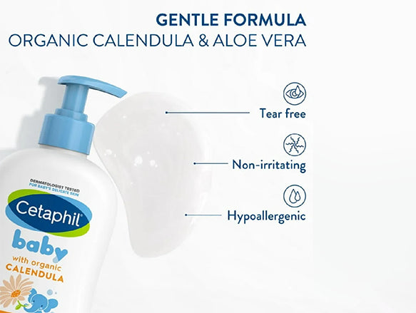 Cetaphil Baby Wash Shampoo For Sensitive Skin 400ml - GERMANY - 772618087505 in Sri Lanka