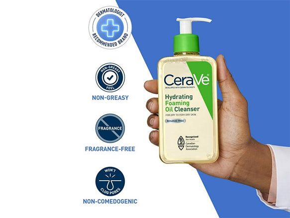 Cerave Hydrating Foaming Oil Cleanser 562ml - USA in Sri Lanka