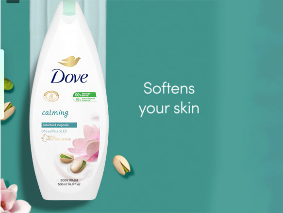 Dove Calming Pistachio and Magnolia Body Wash 500ml in Sri Lanka