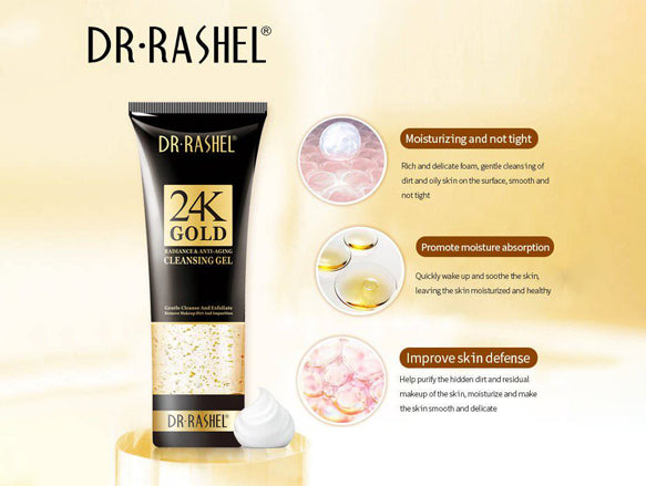 Dr Rashel 24K Gold Radiance Anti-Aging Cleansing Gel 100ml - CHINA in Sri Lanka