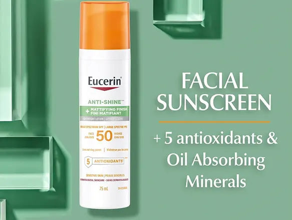 Eucerin Anti-Shine Sunscreen SPF50 75ml - CANADA in Sri Lanka