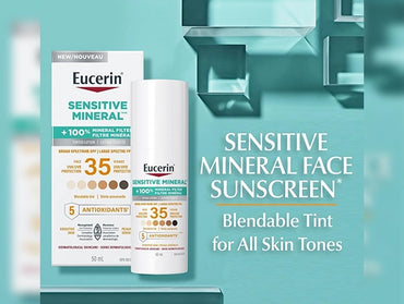 Eucerin Sensitive Mineral Tinted Lotion SPF35 50ml - CANADA in Sri Lanka