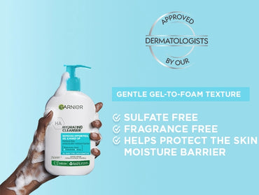 Garnier Hydrating Hyaluronic Acid Deep Cleanser 250ml in Sri Lanka