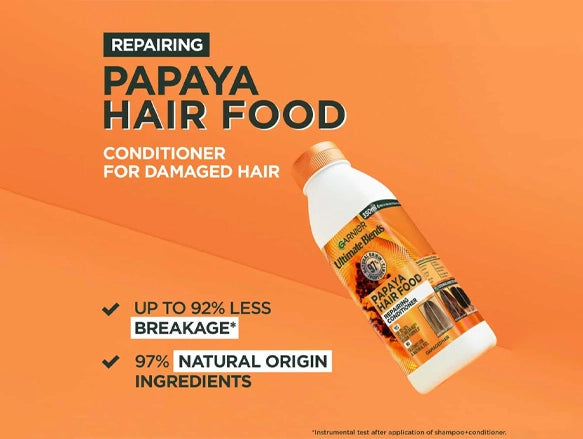 Garnier Ultimate Blends Repairing Papaya Hair Food Conditioner 350ml in Sri Lanka