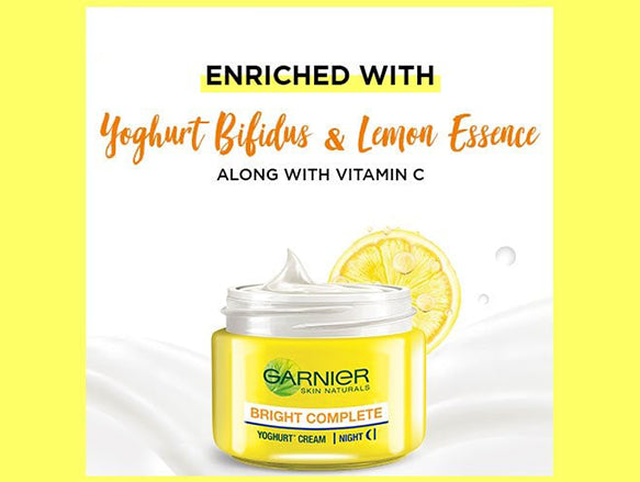 Buy Original GARNIER Bright Complete Vitamin C Night Cream 50ml in Sri Lanka