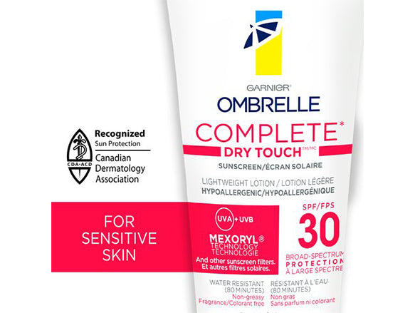 Garnier Ombrelle Complete Dry Touch Sunscreen SPF 30 200ml - CANADA - 603084558759 in Sri Lanka