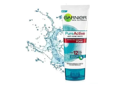 Garnier Skin Naturals Pureactive Anti-Acne Acne & Oil Clearing Foam - 100ml - INDONESIA - 8992304019524 in Sri Lanka