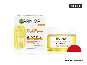 Buy Original Garnier Bright Complete Vitamin C Serum Cream SPF30 50ml in Sri Lanka