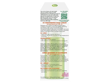Garnier Skinactive Vitamin C UV Brightening Daily Cream SPF30 75ml - CANADA - 603084091607