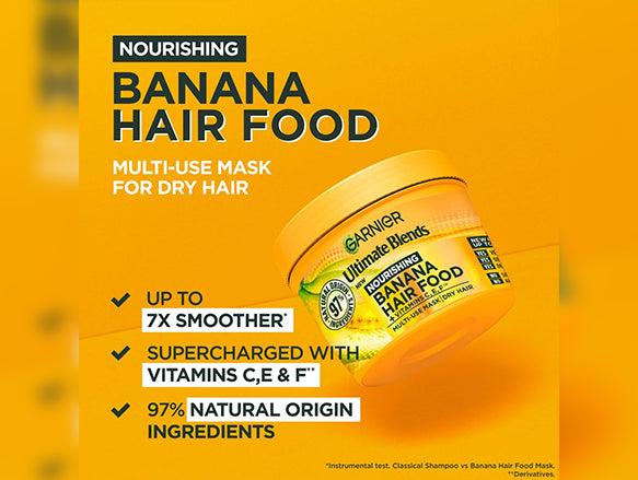 Garnier Ultimate Blends Banana 3 in 1 Hair Mask 390ml - GERMANY in Sri Lanka
