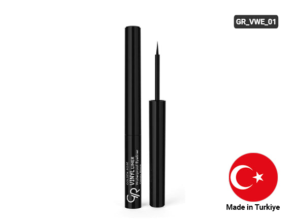Golden Rose Vinyl Liner Waterproof Eyeliner Glossy Black - TURKIYE - 8691190965778 in Sri Lanka