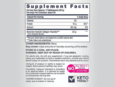 Neocell Grassfed Collagen Peptides Unflavored 21.1 oz 600 G in Sri Lanka