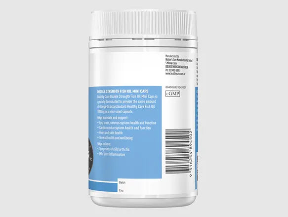 Healthy Care Double Strength Fish Oil Mini Caps 200 Soft Capsules in Sri Lanka