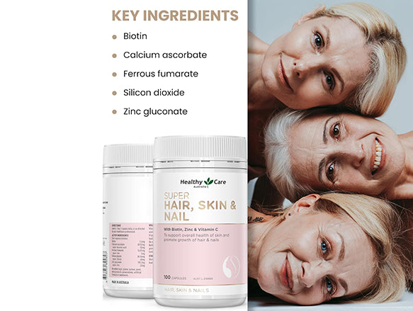 Healthy Care Super Hair, Skin and Nail 100 Capsules - AUSTRALIA in Sri Lanka