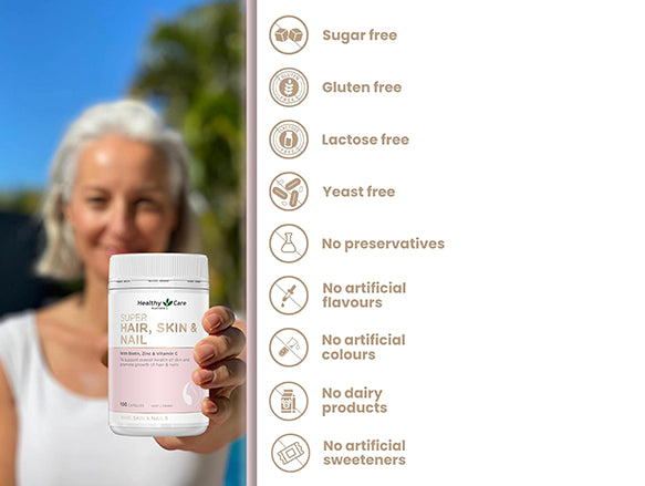 Healthy Care Super Hair, Skin and Nail 100 Capsules - AUSTRALIA in Sri Lanka