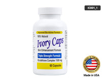 Ivory Caps Maximum Potency 1500 mg Glutathione Skin Whitening Pills Complex 60 Capsules in Sri Lanka