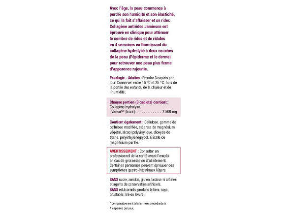 Jamieson Collagen Anti Wrinkle 60 Caplets - CANADA in Sri Lanka