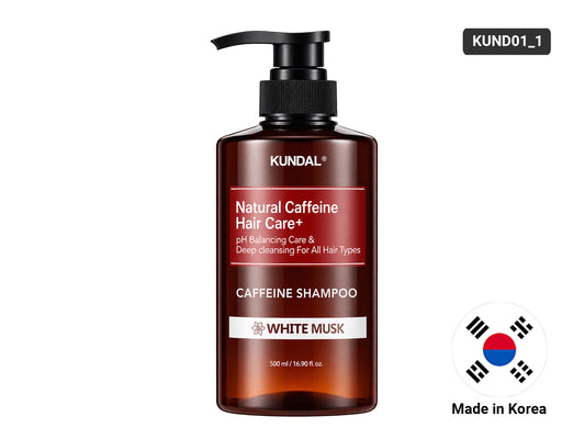 Kundal Natural Caffeine Hair Care Shampoo 500ml bottle front view