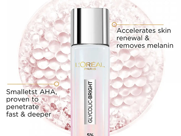 Loreal Glycolic-Bright Glowing Peeling Toner 128ml - CHINA - 6941594521165 in Sri Lanka