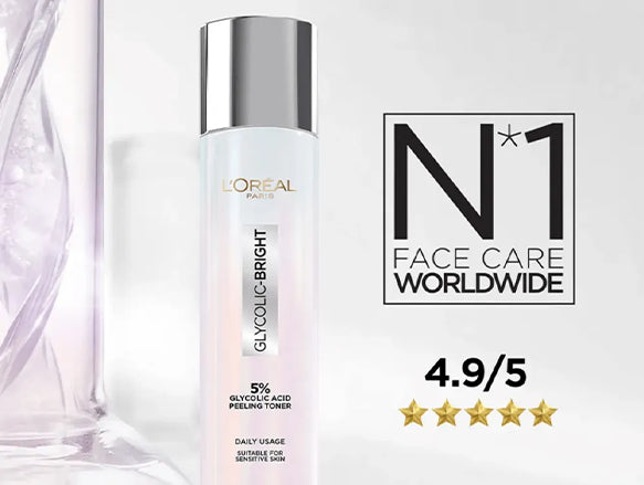 Loreal Glycolic-Bright Glowing Peeling Toner 128ml - CHINA - 6941594521165 in Sri Lanka