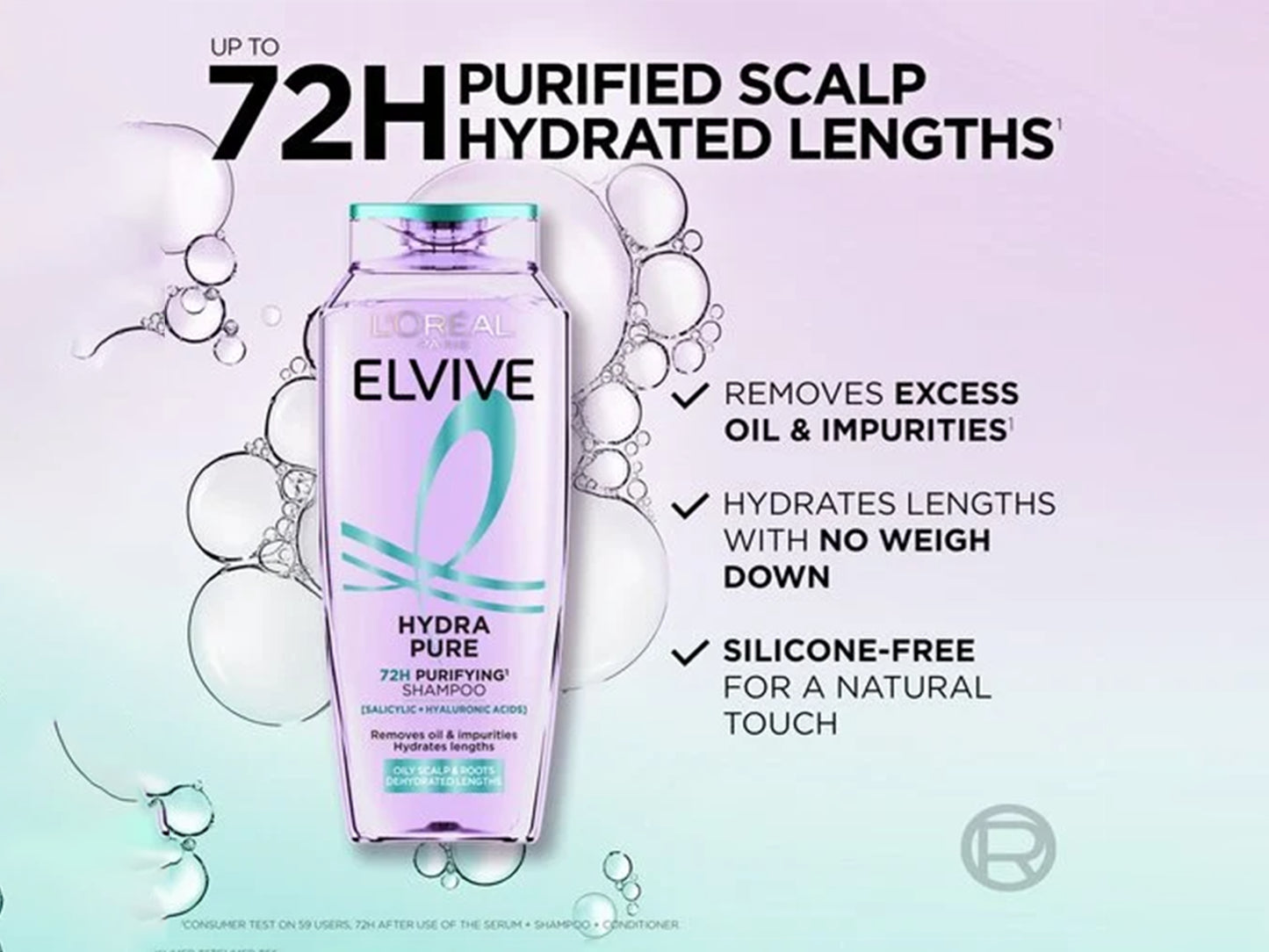 Loreal Elvive Hydra Pure 72H Purifying Shampoo 400ml in Sri Lanka