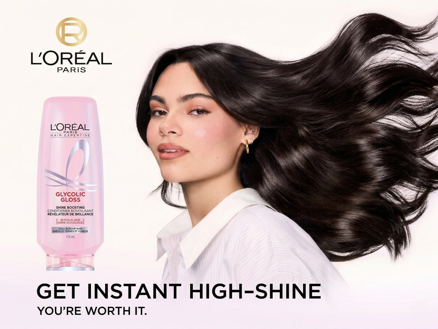 Loreal Paris Hair Expertise Glycolic Gloss Shine Boosting Conditioner 375ml in Sri Lanka