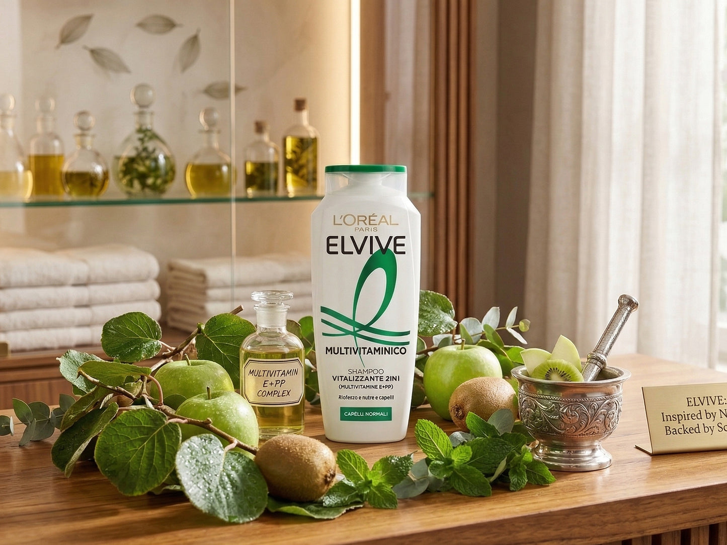 Loreal Paris Elvive Multivitaminico Vitalizzante 2 in 1 Shampoo 250ml