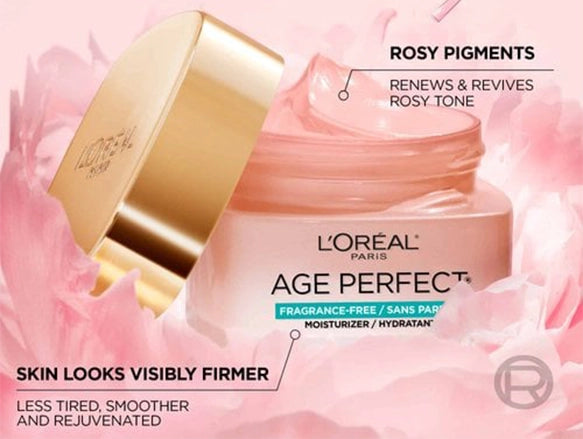 Loreal Age Perfect Rosy Tone Moisturizer Fragrance Free 50ml in Sri Lanka