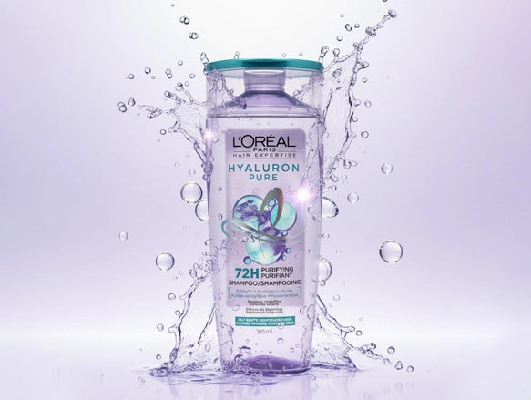 Loreal Elvive Hyaluron Pure 72H Purifying Shampoo 385ml