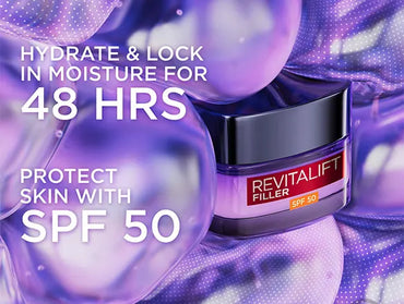 Loreal Revitalift SPF 50 Hyaluron Anti Wrinkle Treatment 50ml