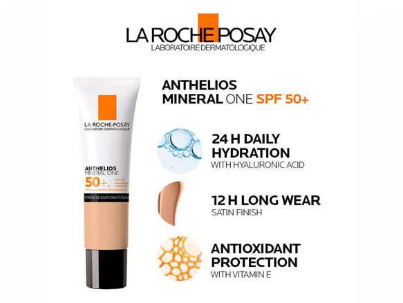 La Roche-Posay Anthelios Mineral One SPF 50+ 03 Tan Tinted Face Sunscreen 30ml - FRANCE in Sri Lanka