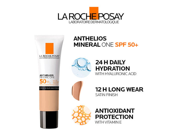 La Roche-Posay Anthelios Mineral One SPF 50+ 05 Dark Brown Tinted Sunscreen 30ml - CANADA in Sri Lanka