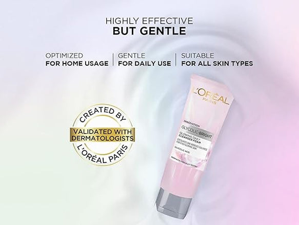 Loreal Glycolic Bright Glowing Daily Cleanser Foam 50ml - INDONESIA in Sri Lanka
