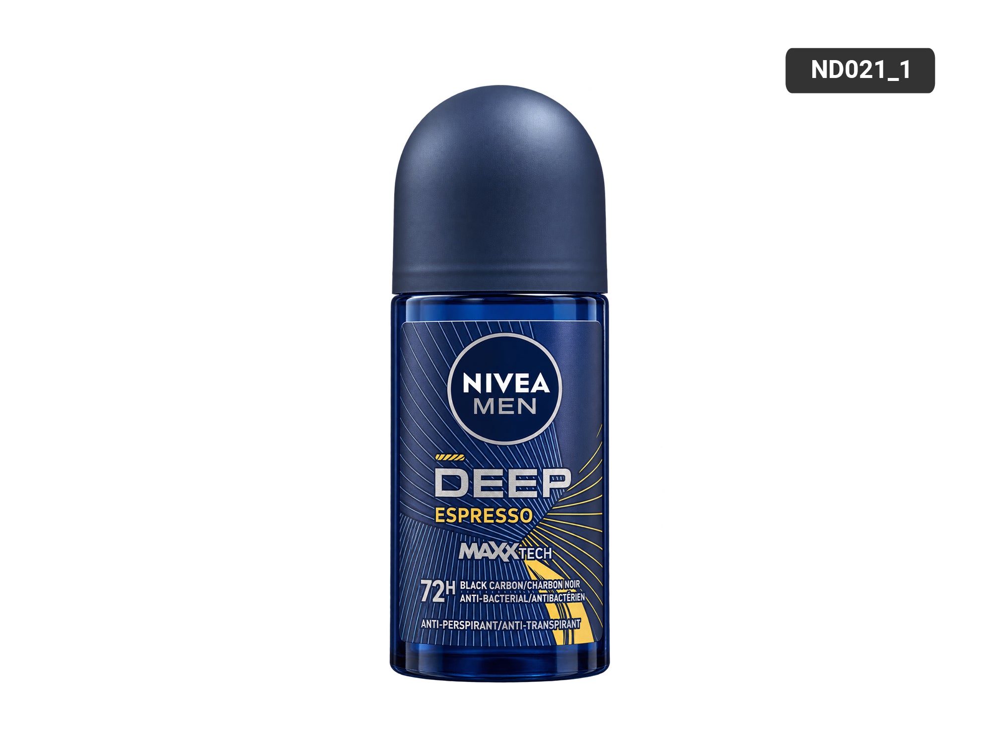 Nivea Men Deep Espresso 72h Anti-Perspirant Roll-On 50ml with black carbon