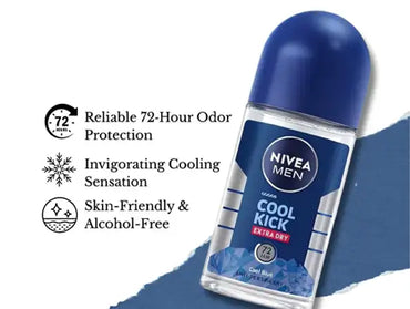 Buy Original Nivea Cool Kick Extra Dry Anti Perspirant 50ml in Sri Lanka