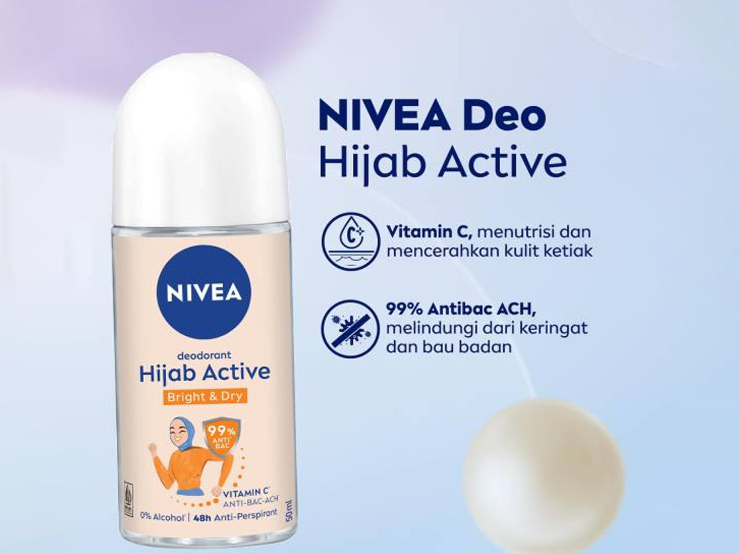 Nivea Hijab Active Bright & Dry Roll On Deodorant 50ml in Sri Lanka