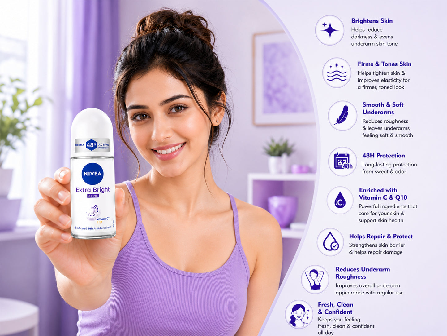 Nivea Extra Bright & Firm 50ml in Sri Lanka
