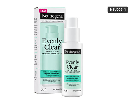 Neutrogena Evenly Clear Salicylic Acid Acne Gel Moisturizer 50g in Sri Lanka