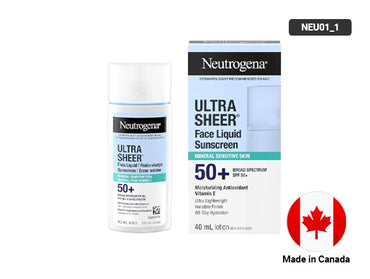 Neutrogena Ultra Sheer Face Liquid Mineral Sunscreen SPF 50+ 40ml