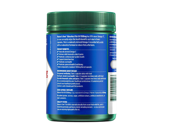 Natures Own Odourless Fish Oil 1500mg 200 Capsules in Sri Lanka