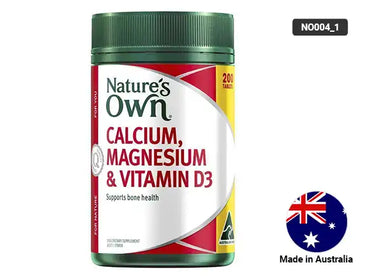 Natures Own Calcium, Magnesium & Vitamin D3 200 Tablets