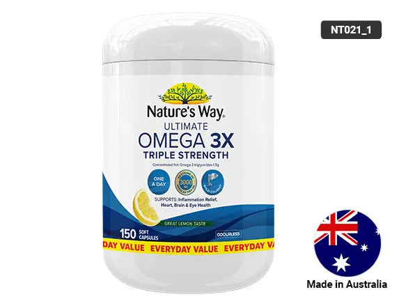 Nature's Way Ultimate Omega 3X Triple Strength 150 Soft Capsules