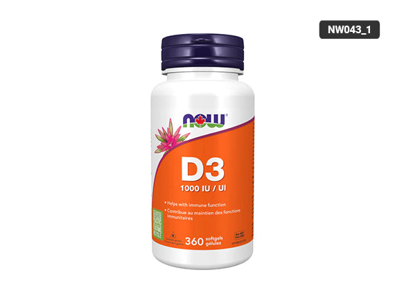 Now Vitamin D3 1000 IU 360 Softgels in Sri Lanka